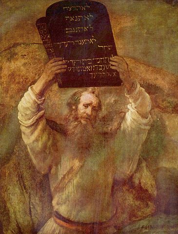 Moses with the tablets